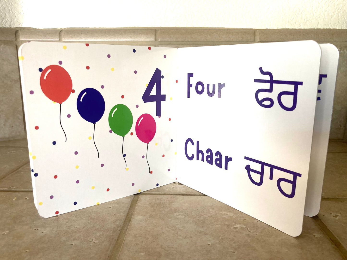 We're Counting Balloons! In Panjabi and English